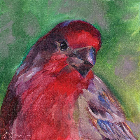 Field Birds VI Black Modern Wood Framed Art Print with Double Matting by Smith, Kim