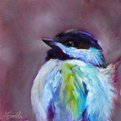 Field Birds X Black Modern Wood Framed Art Print by Smith, Kim