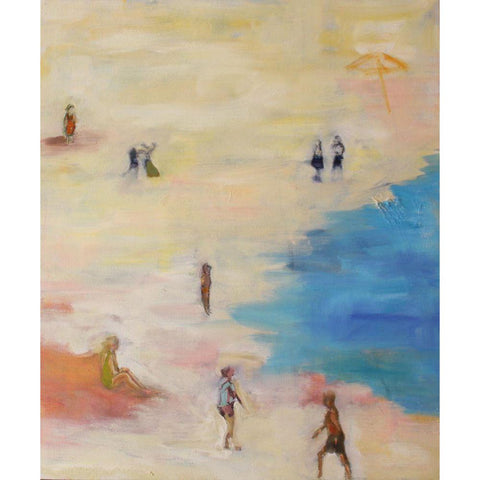 Mirage Black Modern Wood Framed Art Print by Marie, Susanne