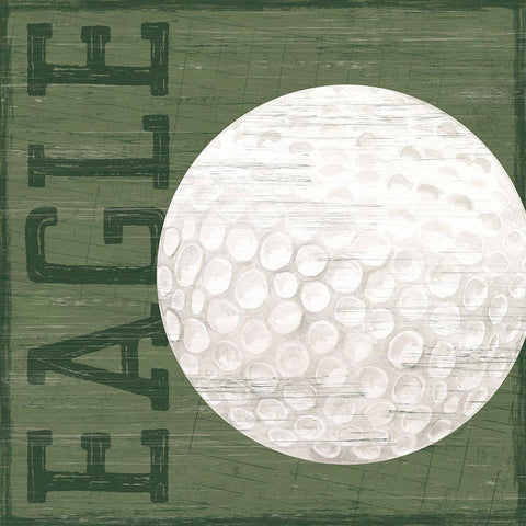 Golf Days X-Eagle Black Ornate Wood Framed Art Print with Double Matting by Reed, Tara