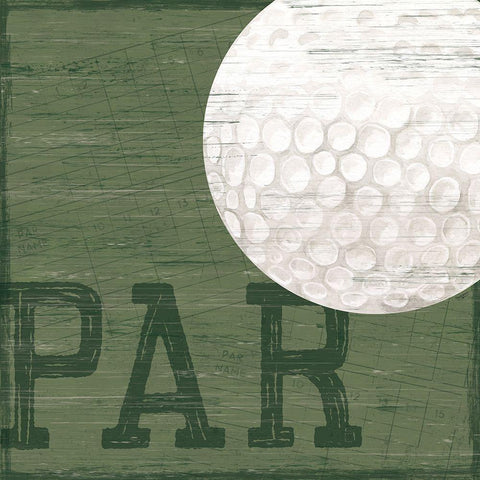 Golf Days XII-Par White Modern Wood Framed Art Print with Double Matting by Reed, Tara