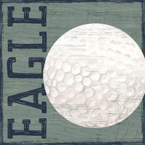 Golf Days neutral X-Eagle Black Modern Wood Framed Art Print with Double Matting by Reed, Tara