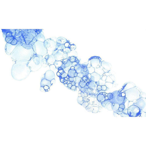 Bubblescape blue II Gold Ornate Wood Framed Art Print with Double Matting by Wilson, Kelsey
