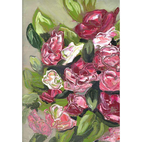 Prettiest Bunch of Flowers portrait I Black Modern Wood Framed Art Print with Double Matting by Chapman, Marcy