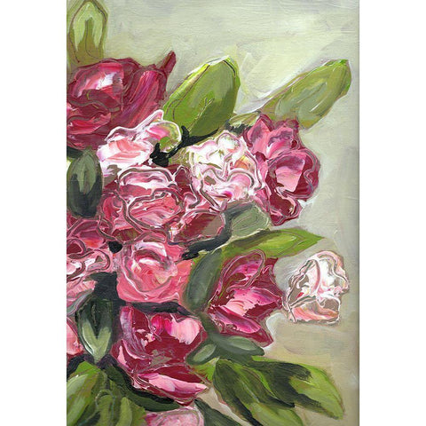 Prettiest Bunch of Flowers portrait II Black Modern Wood Framed Art Print with Double Matting by Chapman, Marcy