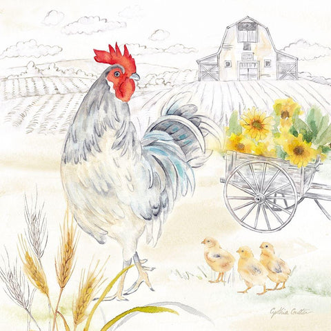 Good Morning Sunshine IV Black Modern Wood Framed Art Print by Coulter, Cynthia