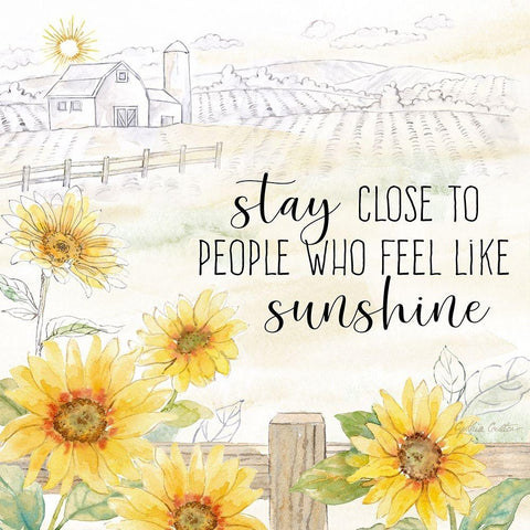 Good Morning Sunshine X-Stay Close White Modern Wood Framed Art Print by Coulter, Cynthia