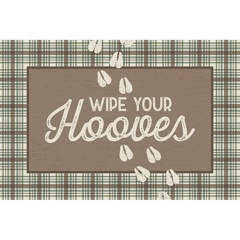 Lost in Woods landscape I-Wipe your Hooves Black Modern Wood Framed Art Print with Double Matting by Reed, Tara