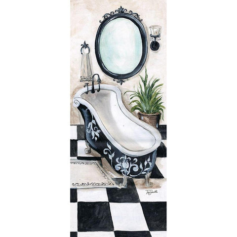 Studio Bath I Black Modern Wood Framed Art Print by Tre Sorelle Studios