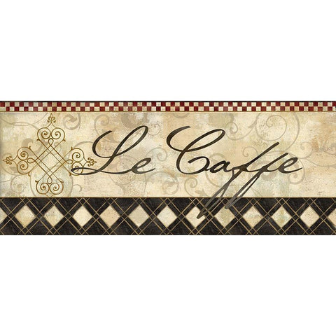 Petit Bistro Sign I Black Modern Wood Framed Art Print with Double Matting by Coulter, Cynthia