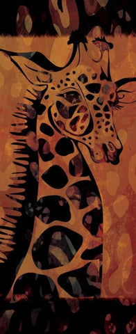 Tie Dye Safari I Black Ornate Wood Framed Art Print with Double Matting by Rivas-Velazquez, Gena