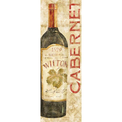 Wine Stucco II Black Modern Wood Framed Art Print by Gladding, Pamela