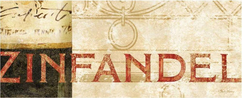 Vin Sign III White Modern Wood Framed Art Print with Double Matting by Gladding, Pamela