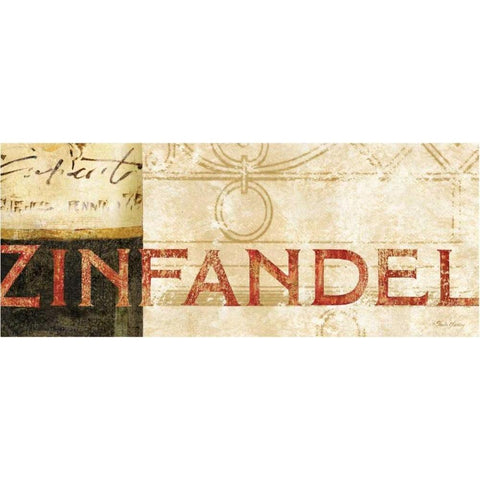 Vin Sign III Black Modern Wood Framed Art Print by Gladding, Pamela