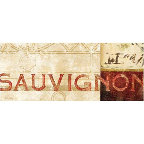 Vin Sign IV White Modern Wood Framed Art Print by Gladding, Pamela