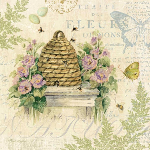 Nature Trail II Gold Ornate Wood Framed Art Print with Double Matting by Gladding, Pamela