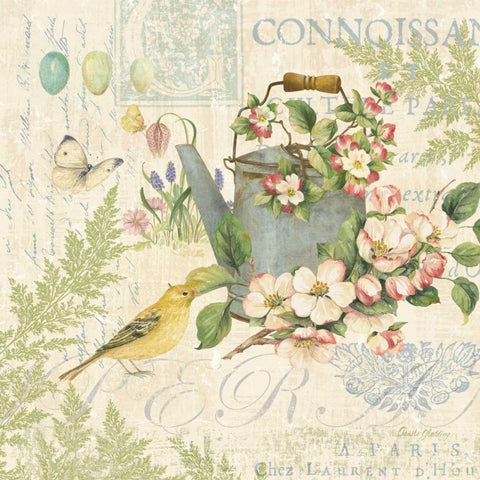 Nature Trail IV Black Modern Wood Framed Art Print with Double Matting by Gladding, Pamela