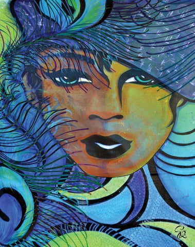 Urban Glam I White Modern Wood Framed Art Print with Double Matting by Rivas-Velazquez, Gena