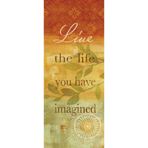 Sentiment Spice Panel II - live Gold Ornate Wood Framed Art Print with Double Matting by Coulter, Cynthia