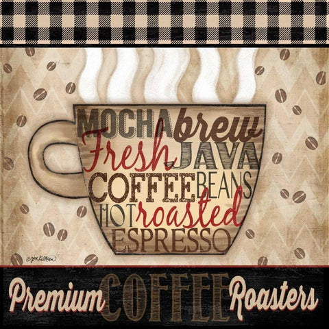 Premium Coffee II White Modern Wood Framed Art Print by Killeen, Jen