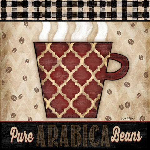 Premium Coffee III White Modern Wood Framed Art Print with Double Matting by Killeen, Jen
