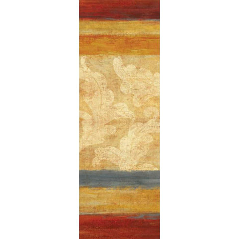 Tapestry Stripe Panel II White Modern Wood Framed Art Print by Studio Nova