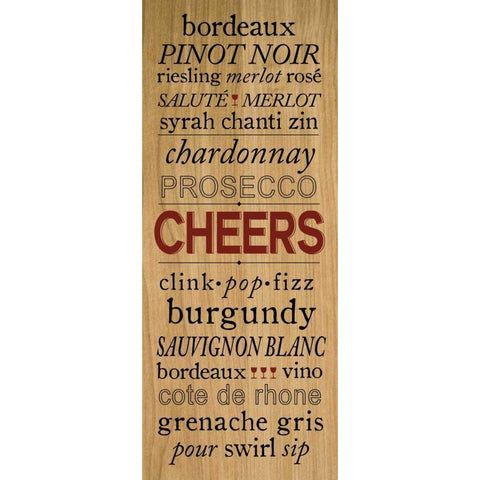 Wine Words II  White Modern Wood Framed Art Print by h.artworks