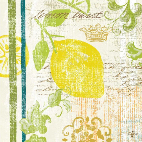 Fruit Crush I  White Modern Wood Framed Art Print with Double Matting by Lyon, Rebecca