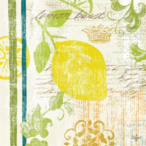 Fruit Crush I  Black Modern Wood Framed Art Print by Lyon, Rebecca