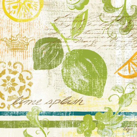 Fruit Crush II  Black Ornate Wood Framed Art Print with Double Matting by Lyon, Rebecca