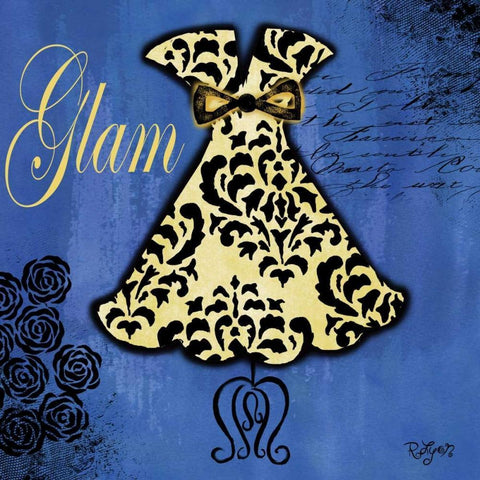 All Dressed Up II White Modern Wood Framed Art Print with Double Matting by Lyon, Rebecca