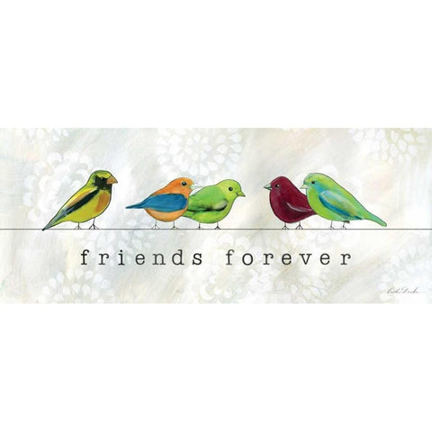 Birds of a Feather I Black Modern Wood Framed Art Print by Dundon, Caitlin