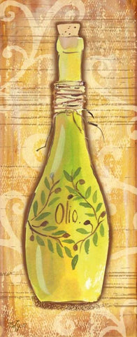 Gourmet Olive Oil I Black Ornate Wood Framed Art Print with Double Matting by Lyon, Rebecca