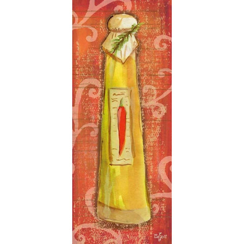 Gourmet Olive Oil III Black Modern Wood Framed Art Print with Double Matting by Lyon, Rebecca