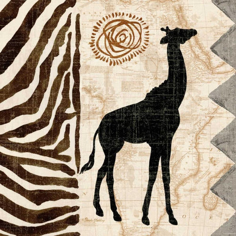 Safari Jungle I Black Modern Wood Framed Art Print by Gladding, Pamela