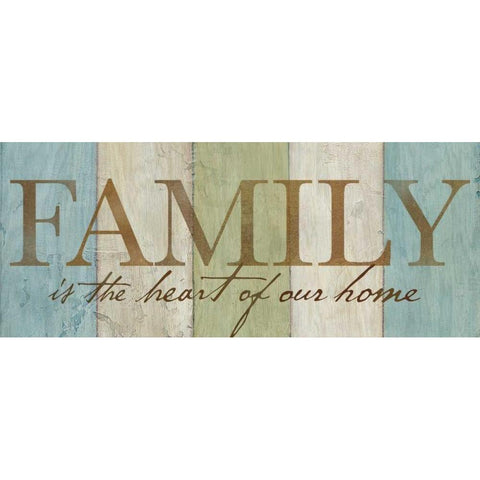 Family Sentiment Signs I White Modern Wood Framed Art Print by Coulter, Cynthia