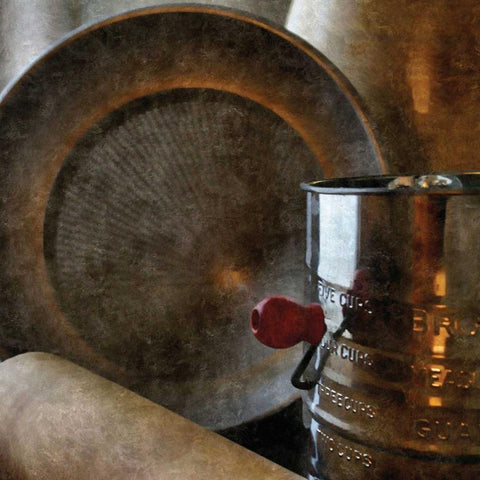 Rustic Kitchen II White Modern Wood Framed Art Print by Romita, Denise