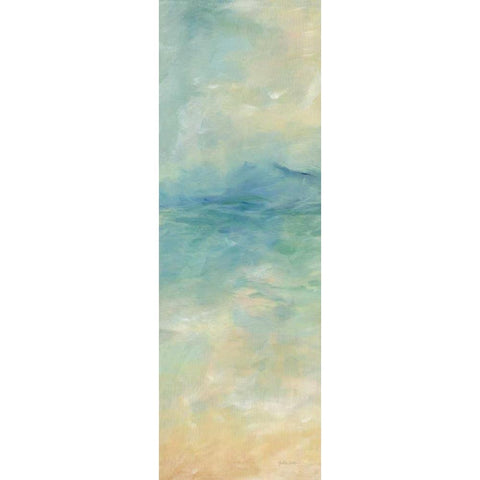 Ocean Reflections Panel I Black Modern Wood Framed Art Print with Double Matting by Coulter, Cynthia