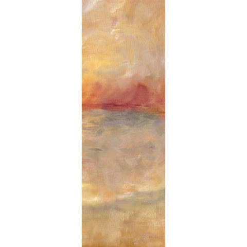 Sunrise Reflections Panel II White Modern Wood Framed Art Print by Coulter, Cynthia