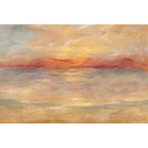 Sunrise Reflections Landscape White Modern Wood Framed Art Print by Coulter, Cynthia