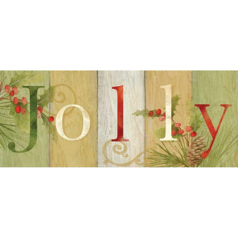 Jolly Rustic Sign III Black Modern Wood Framed Art Print with Double Matting by Coulter, Cynthia