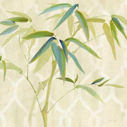 Zen Bamboo I White Modern Wood Framed Art Print by Coulter, Cynthia