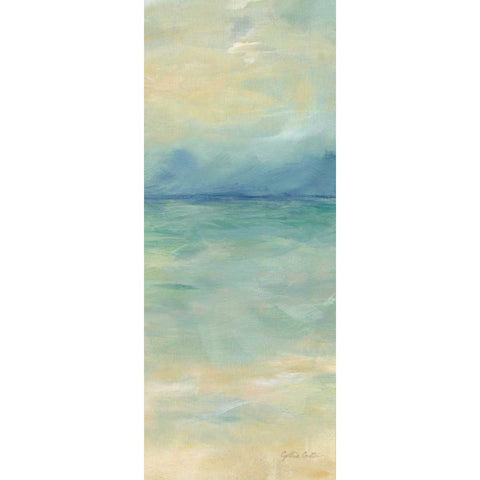 Ocean Reflections Panel II Black Modern Wood Framed Art Print with Double Matting by Coulter, Cynthia