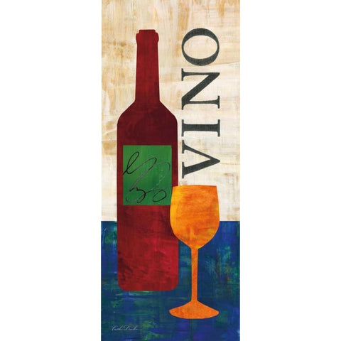 Wine and Vino I Black Modern Wood Framed Art Print by Dundon, Caitlin