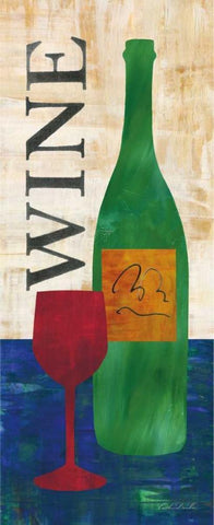 Wine and Vino II White Modern Wood Framed Art Print with Double Matting by Dundon, Caitlin