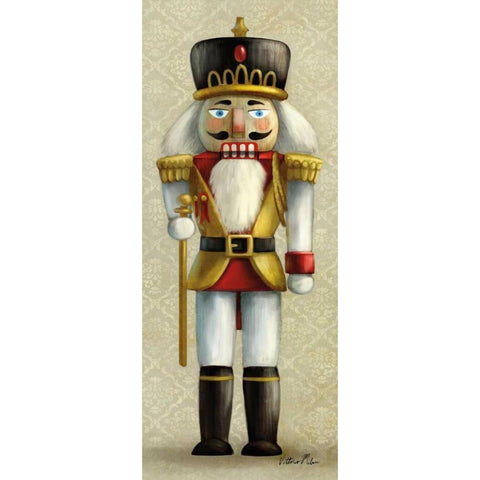 Christmas Nutcracker  I White Modern Wood Framed Art Print by Milan, Vittorio