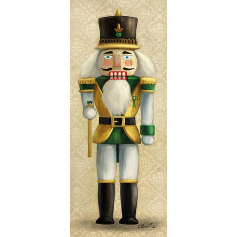 Christmas Nutcracker II White Modern Wood Framed Art Print by Milan, Vittorio
