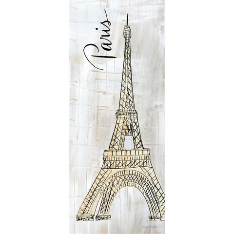 Around the World Panel I Black Modern Wood Framed Art Print with Double Matting by Dundon, Caitlin