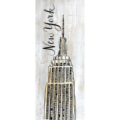 Around the World Panel IV Black Modern Wood Framed Art Print by Dundon, Caitlin