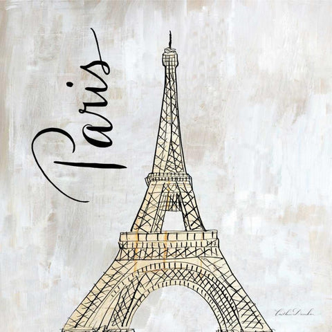 Around the World I Gold Ornate Wood Framed Art Print with Double Matting by Dundon, Caitlin